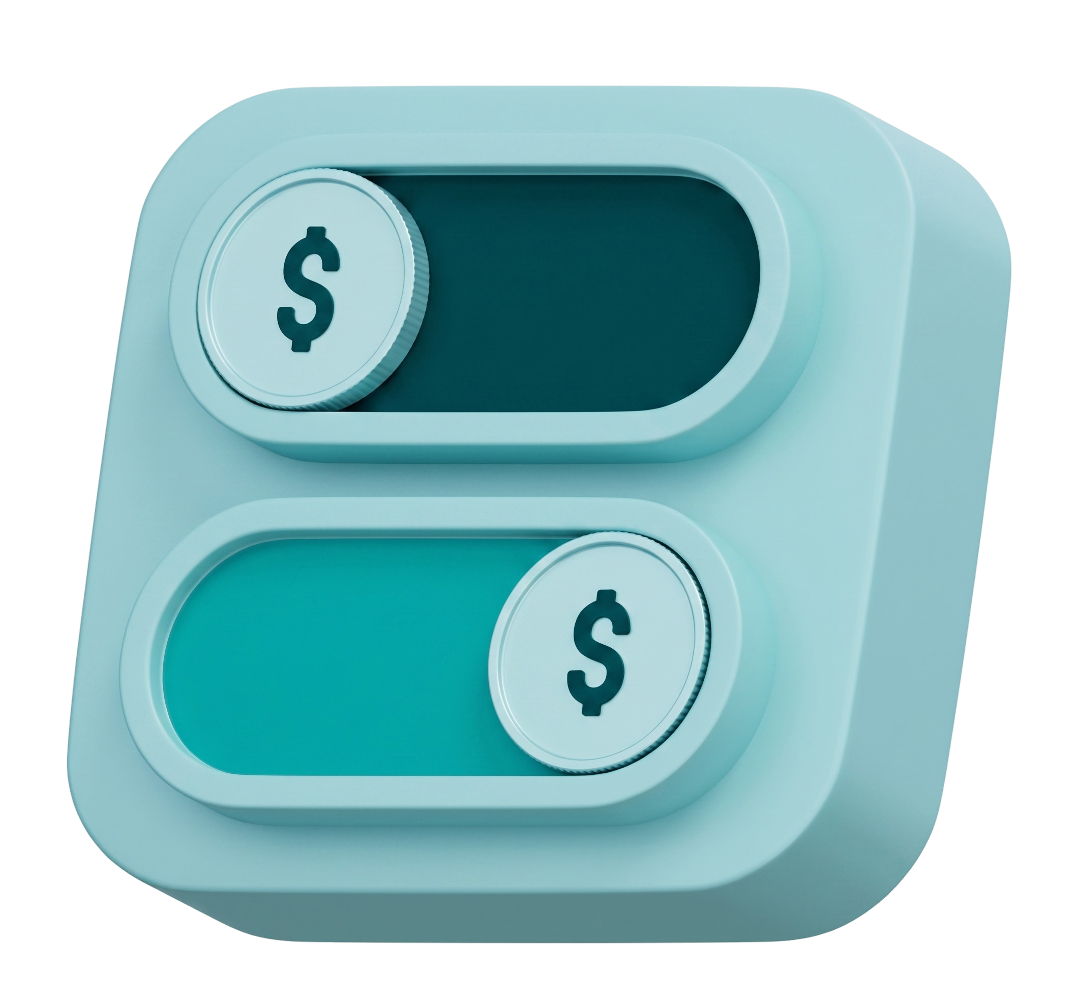 Coins with checkmark - fair comparison